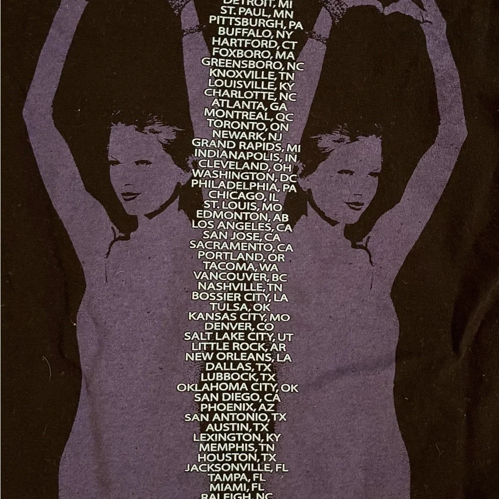 Taylor Swift 2011 Speak Now World Tour T-Shirt Black Youth Medium Gildan Cotton